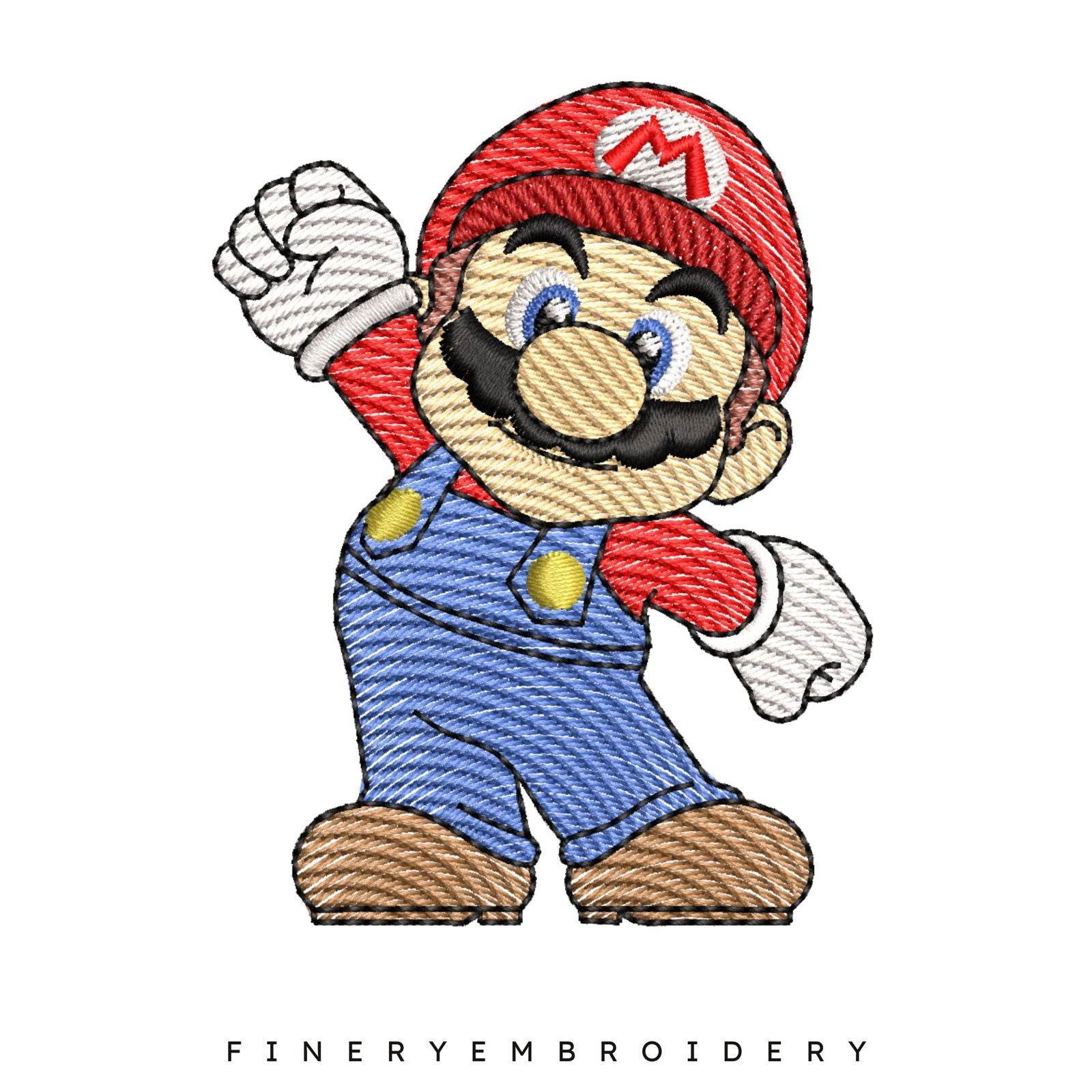 Mario Bros Embroidery Design Pack - FineryEmbroidery - Image 5