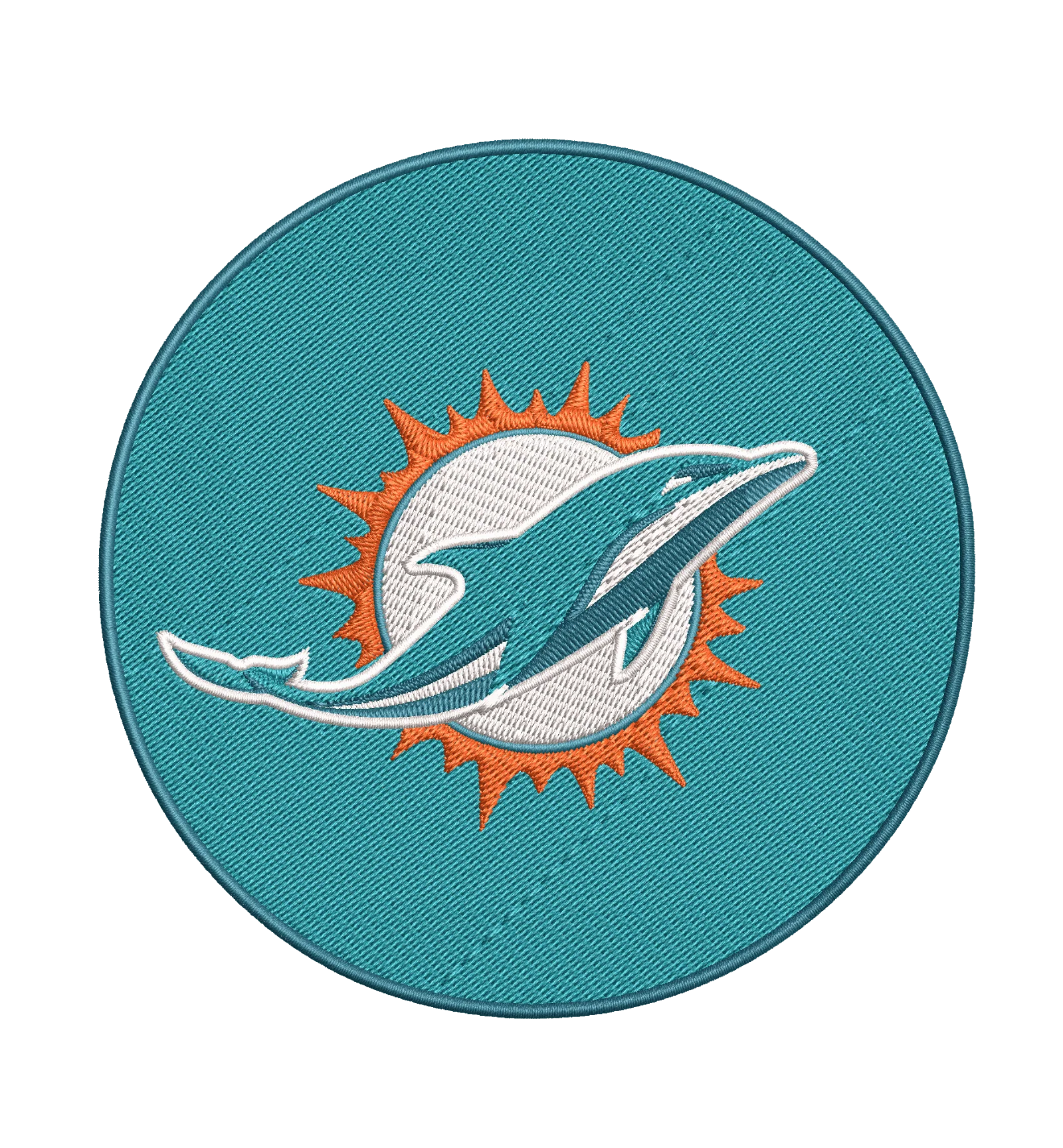 Miami Dolphins - Pack of 6 Designs - 2 sizes - Embroidery Design - Image 6