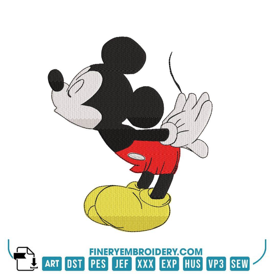 Mickey and Minnie Kiss Embroidery Design Pack – 2 Designs | FineryEmbroidery - Image 3
