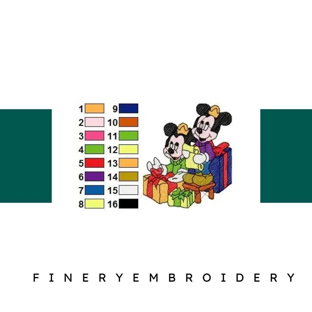 MICKEY MINNIE 006 - Embroidery Design