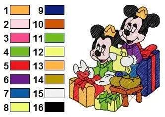 MICKEY MINNIE 006 - Embroidery Design - Image 2