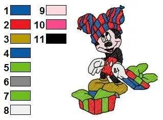 MICKEY MINNIE 008 - Embroidery Design - Image 2