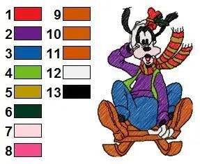 MICKEY MINNIE 017 - Embroidery Design - Image 2