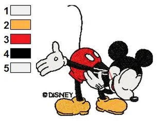 MICKEY MINNIE 055 - Embroidery Design - Image 2