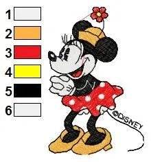 MICKEY MINNIE 056 - Embroidery Design - Image 2