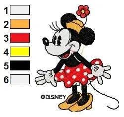 MICKEY MINNIE 058 - Embroidery Design - Image 2