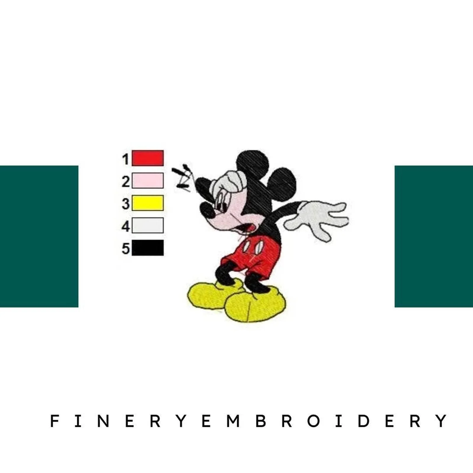 MICKEY MINNIE 079- Embroidery Design