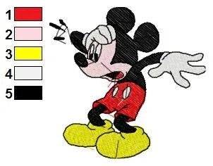 MICKEY MINNIE 079- Embroidery Design - Image 2