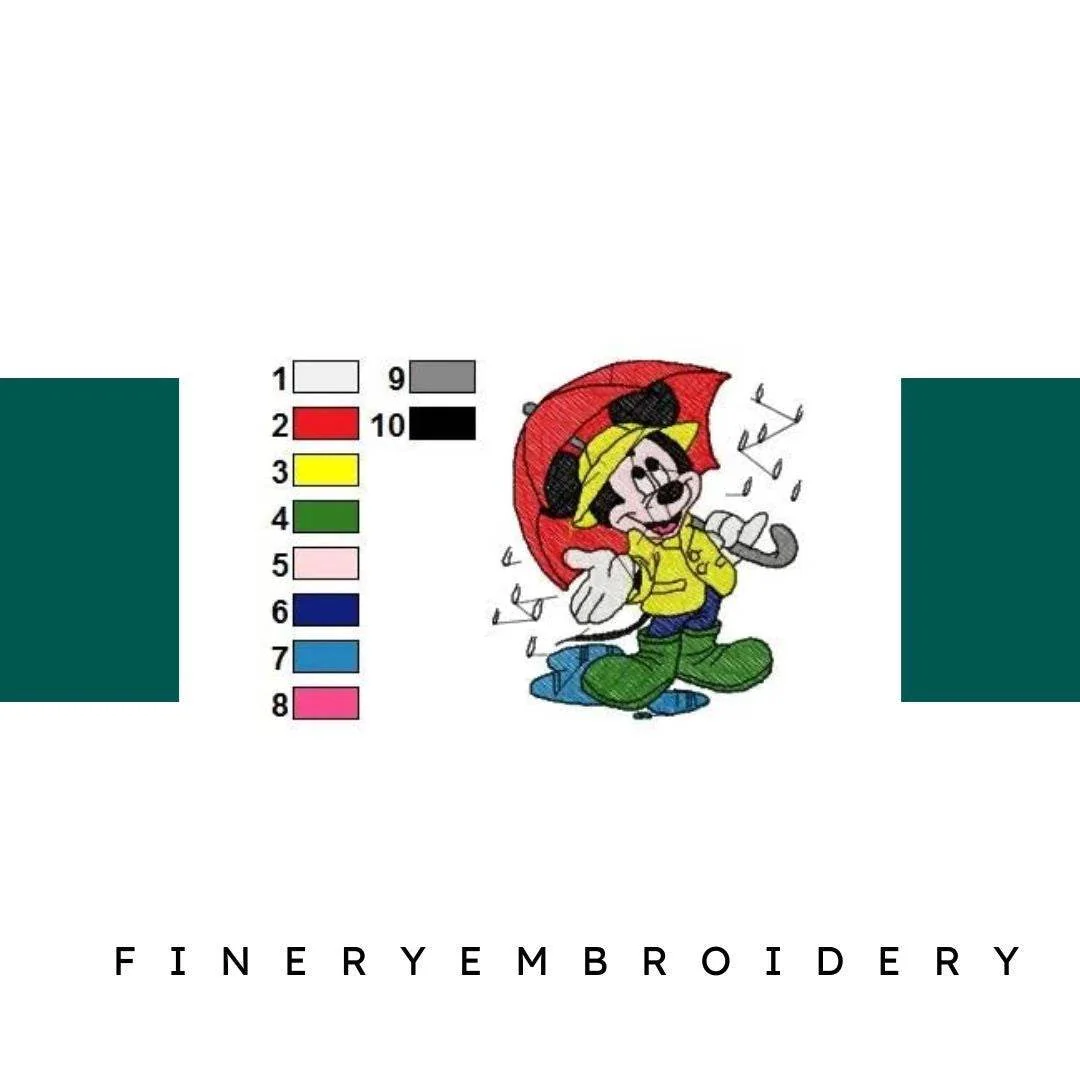 MICKEY MINNIE 089- Embroidery Design