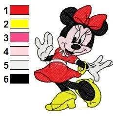 MICKEY MINNIE 099 - Embroidery Design - Image 2