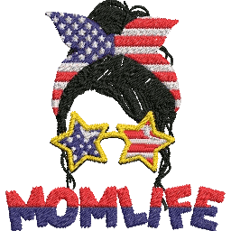 Mom-Life - Embroidery Design - Image 2