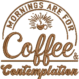 Mornings-Are-for-Coffee - Embroidery Design - Image 2