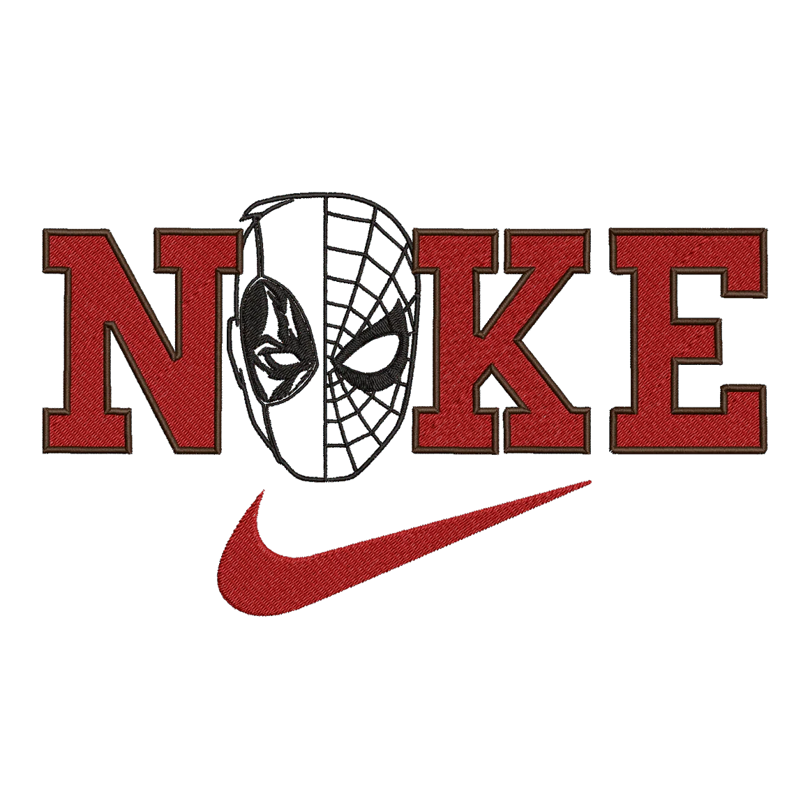 Nike and Spiderman 2 - Embroidery Design - Image 3