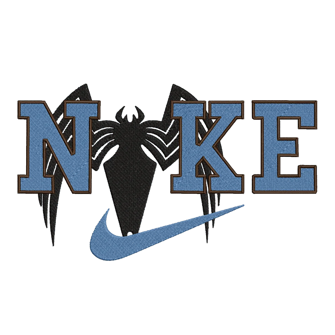 Nike and Spiderman 3 - Embroidery Design - Image 3