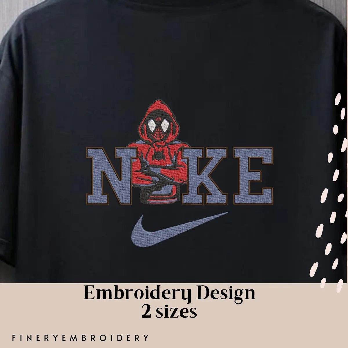 Nike and Spiderman 7 - Embroidery Design - Image 2