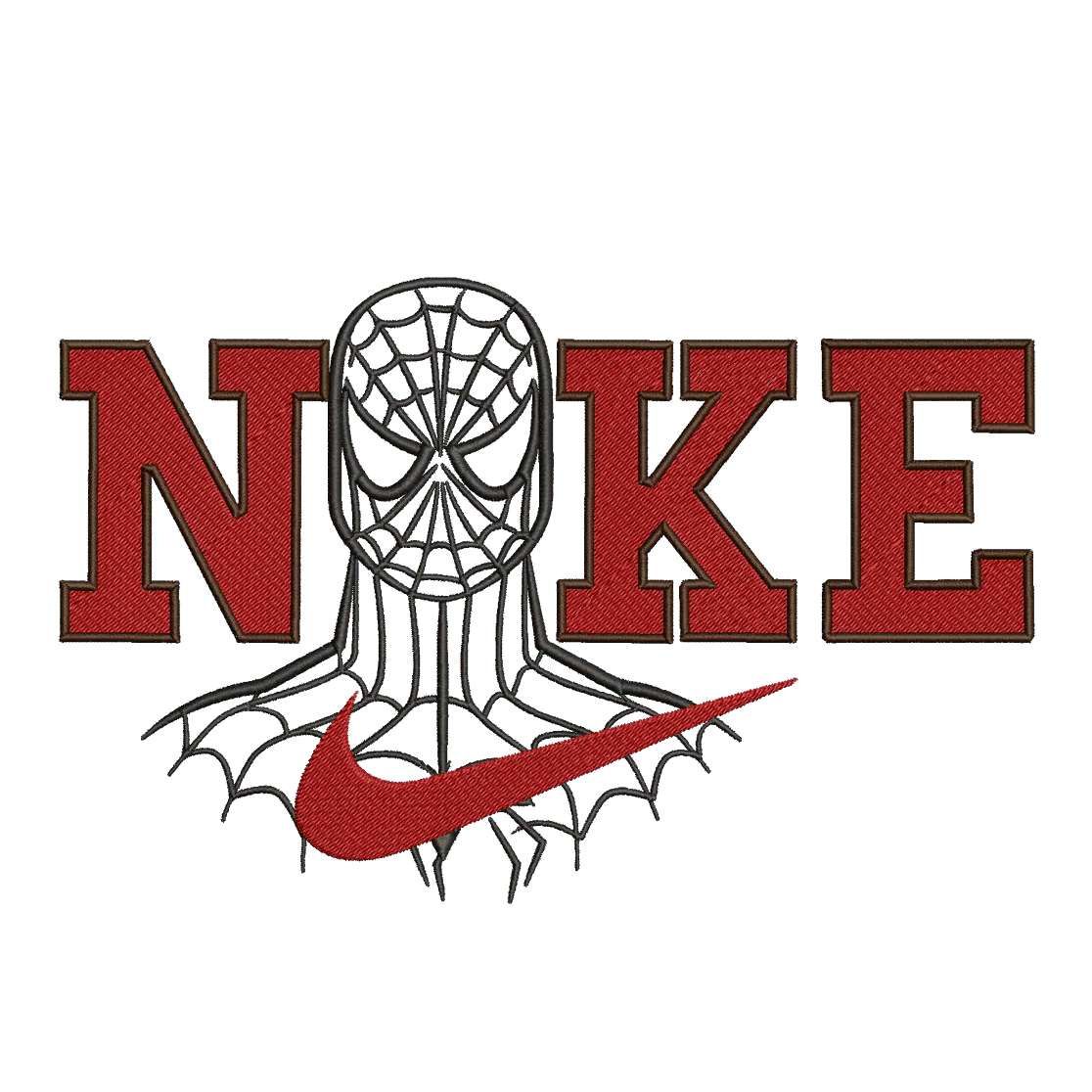 Nike and Spiderman - Embroidery Design - Image 3