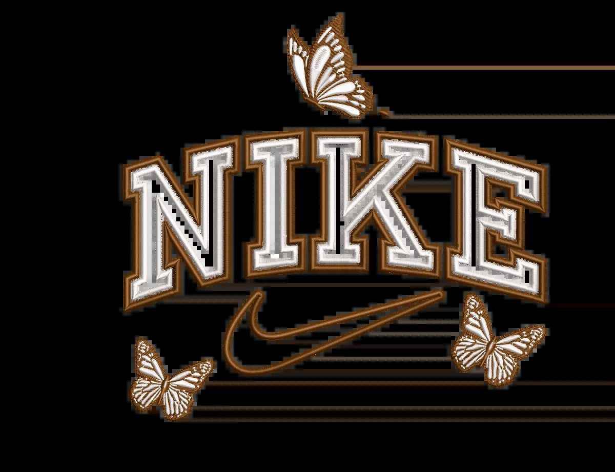 Nike Butterfly Embroidery Design - Image 2