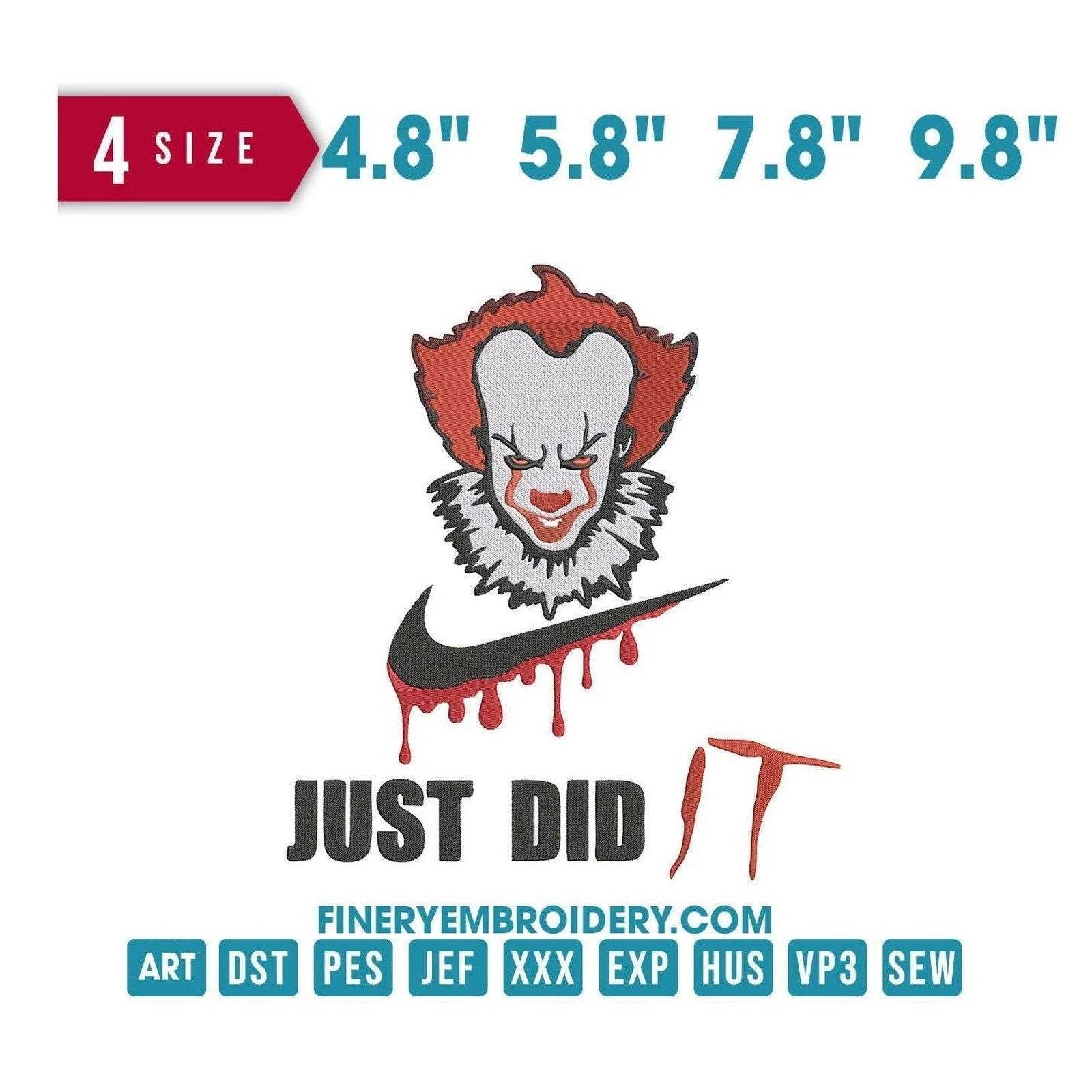 Nike Clown It - Embroidery Design