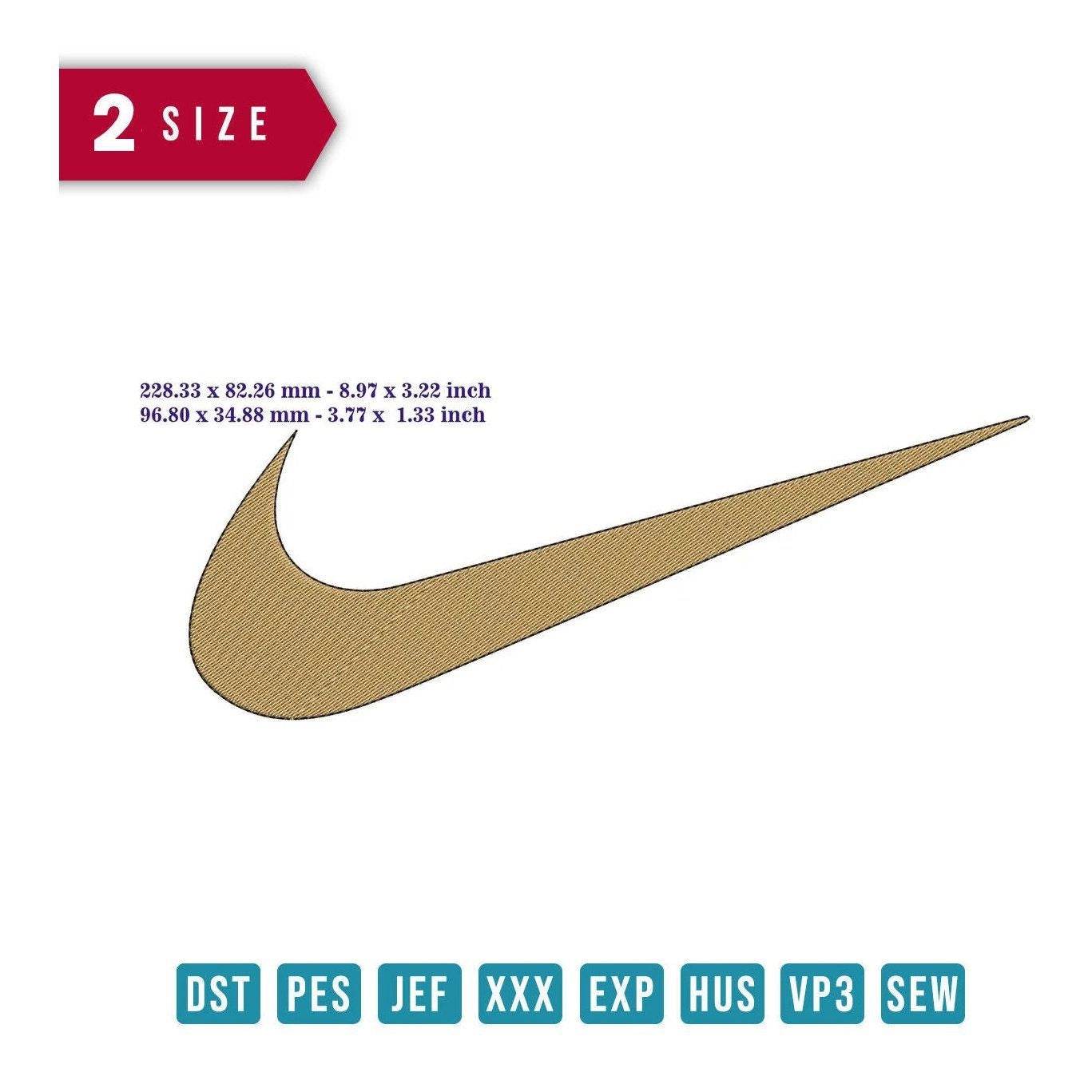 Nike gold logo - Embroidery Design