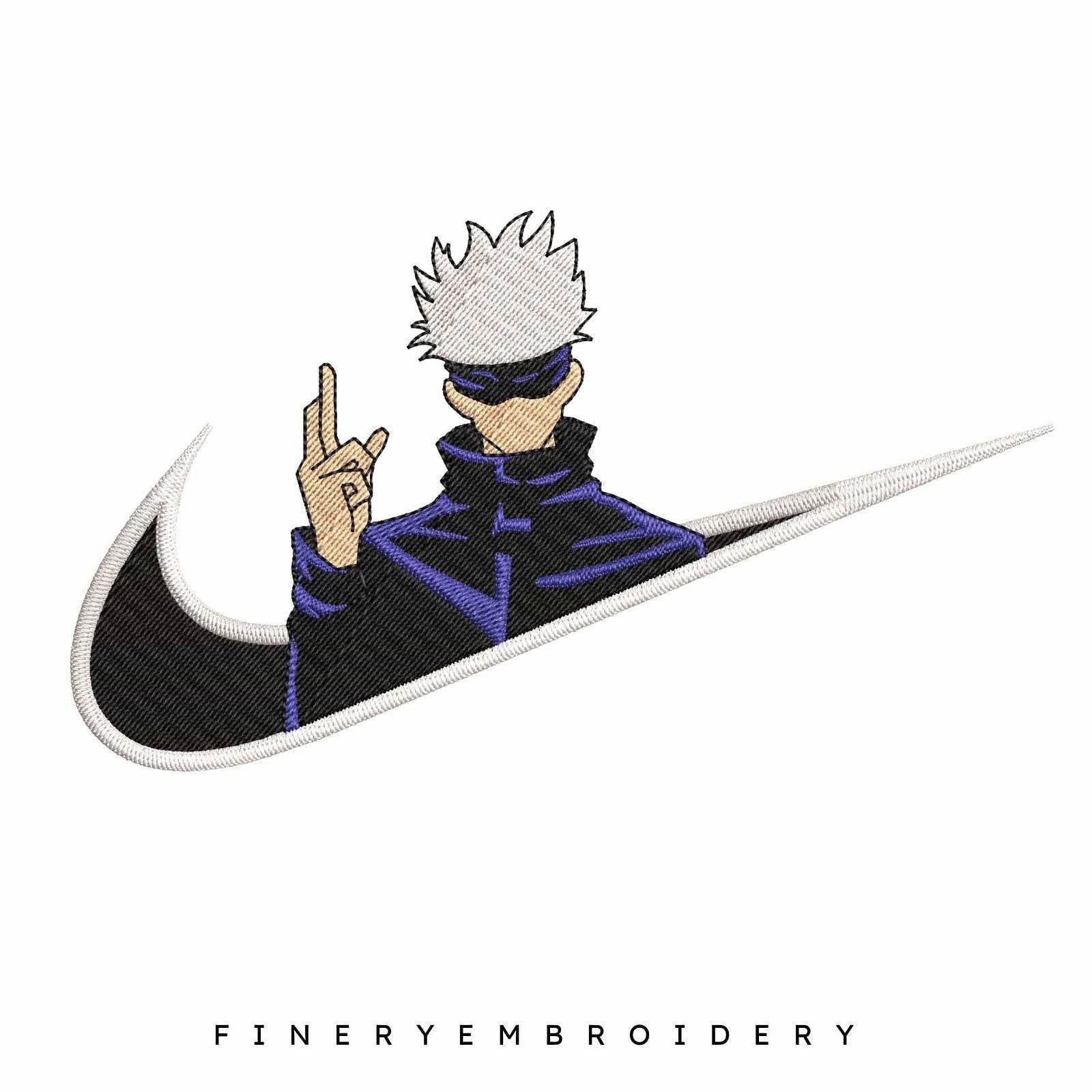 Nike Jujutsu Kaisen Satoru Gojo  - Embroidery Design - Image 2