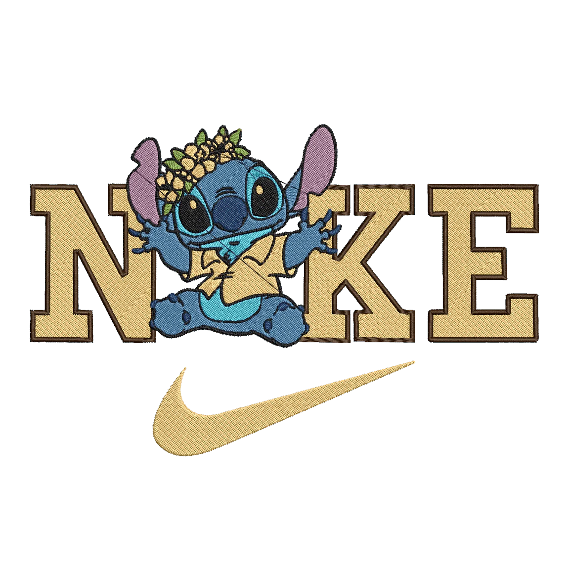 Nike & Lilo and Stitch 2 - Embroidery Design - Image 3