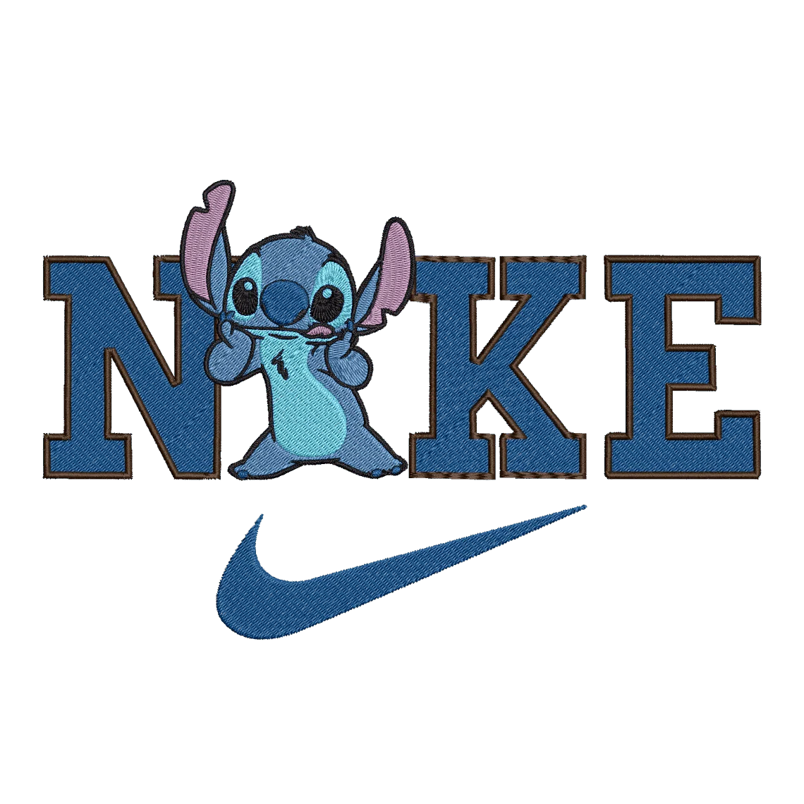 Nike & Lilo and Stitch - Embroidery Design - Image 3