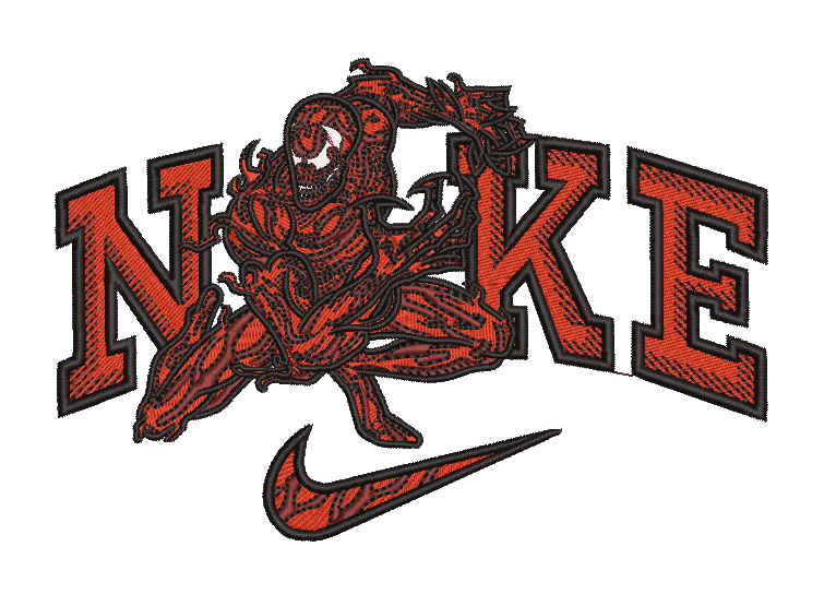 Nike Marvel Carnage - Embroidery Design - Image 4
