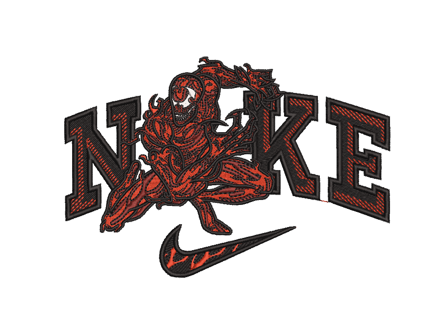 Nike Marvel Carnage - Embroidery Design - Image 4