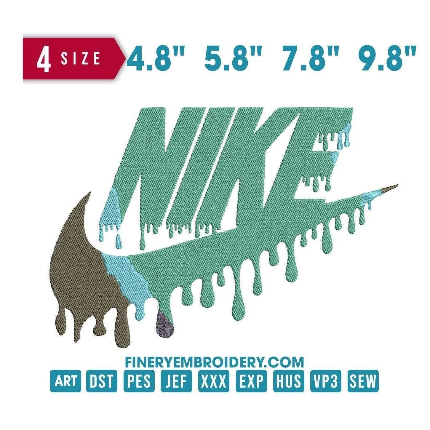Nike Melted - Embroidery Design