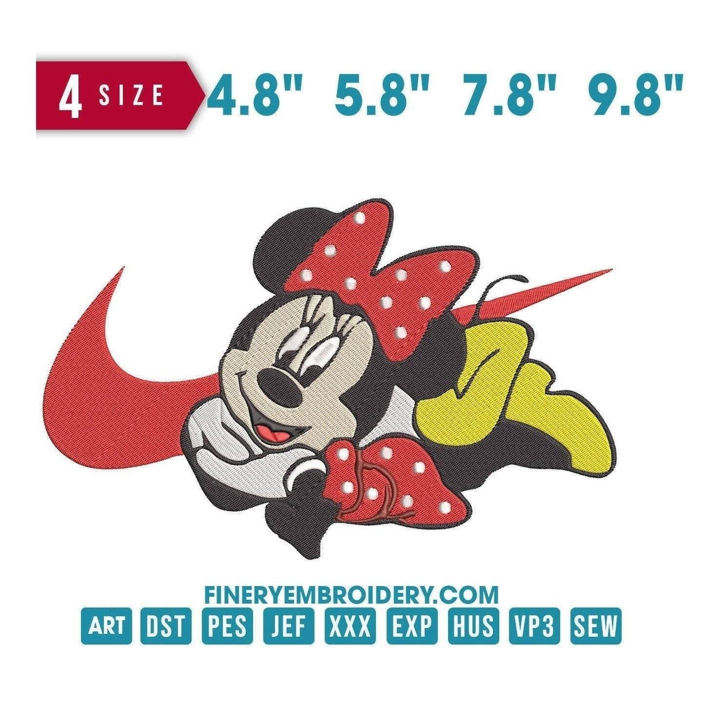Nike Minnie "Just Do It" - Embroidery Design