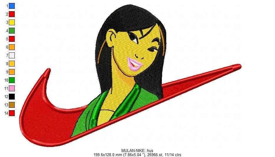Nike Mulan Embroidery Design - Image 2