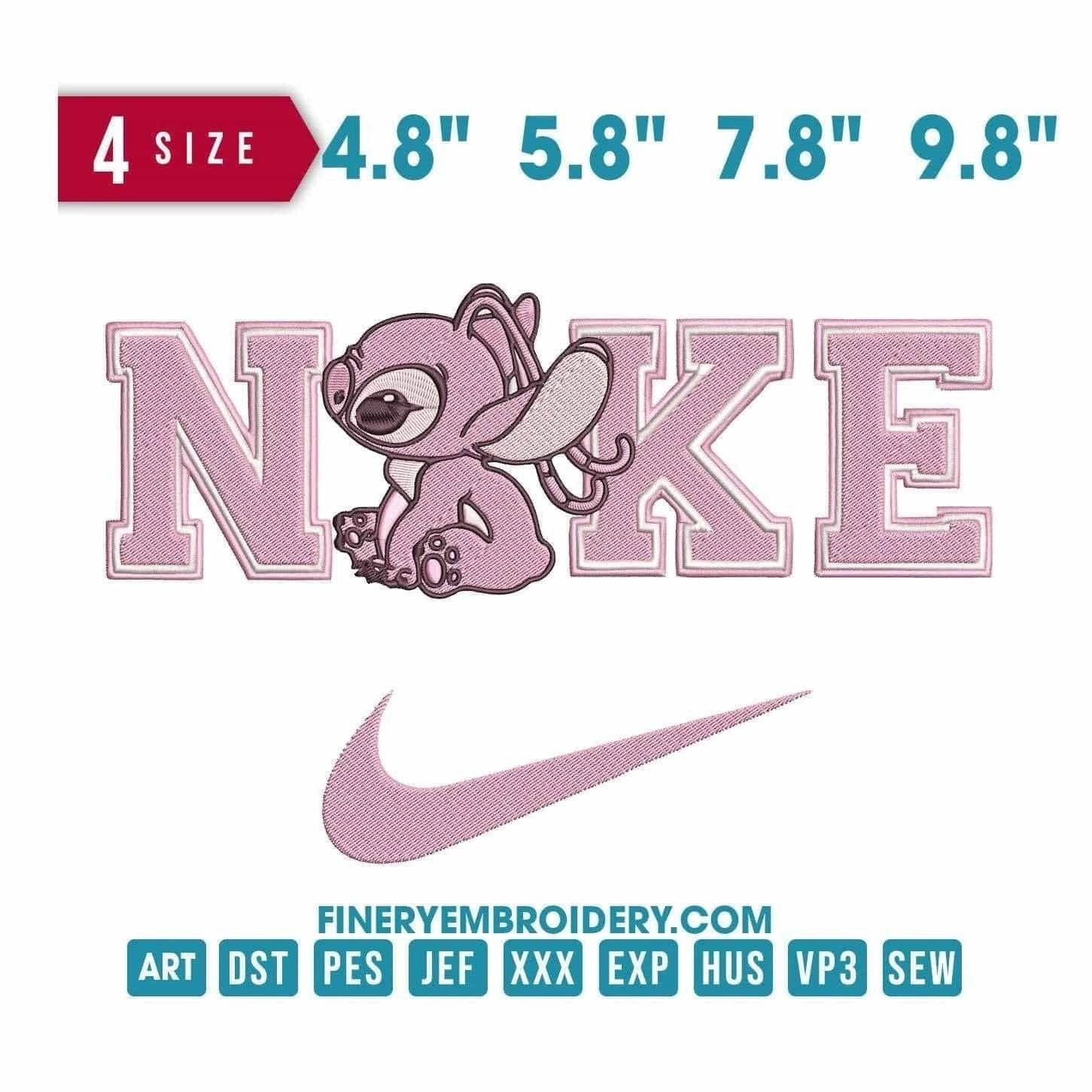 Nike Pink Stitch - Embroidery Design