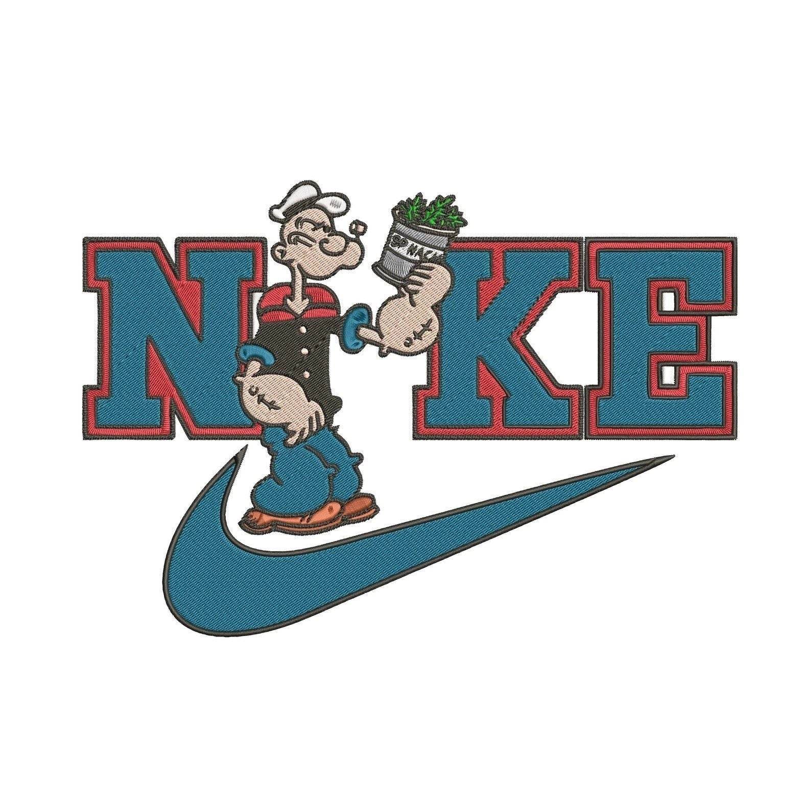 Nike Popeye - Embroidery Design - Image 2