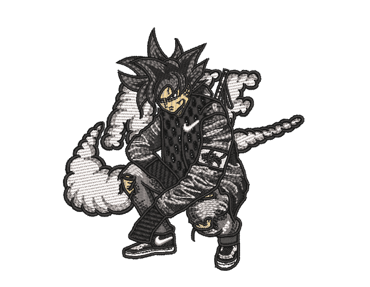 Nike Son Goku - Embroidery Design - Image 4