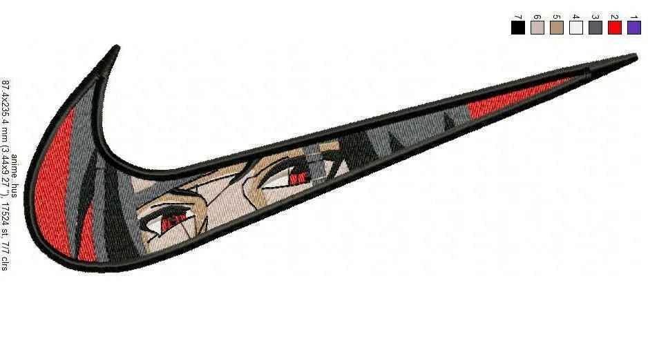 Nike Swoosh 2 Embroidery Design - Image 2