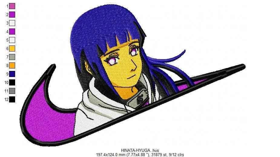 Nike Swoosh Hinata Hyuga Embroidery Design - Image 2