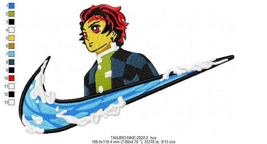 Nike Tanjiro Embroidery Design - Image 2