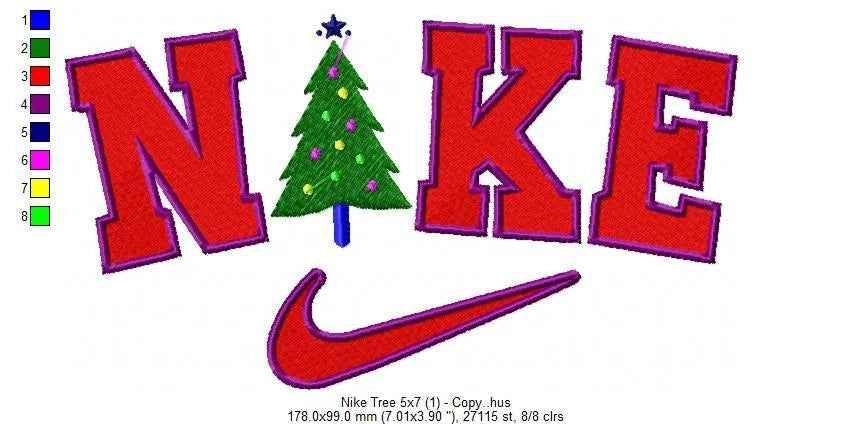 Nike Tree Embroidery Design - Image 2
