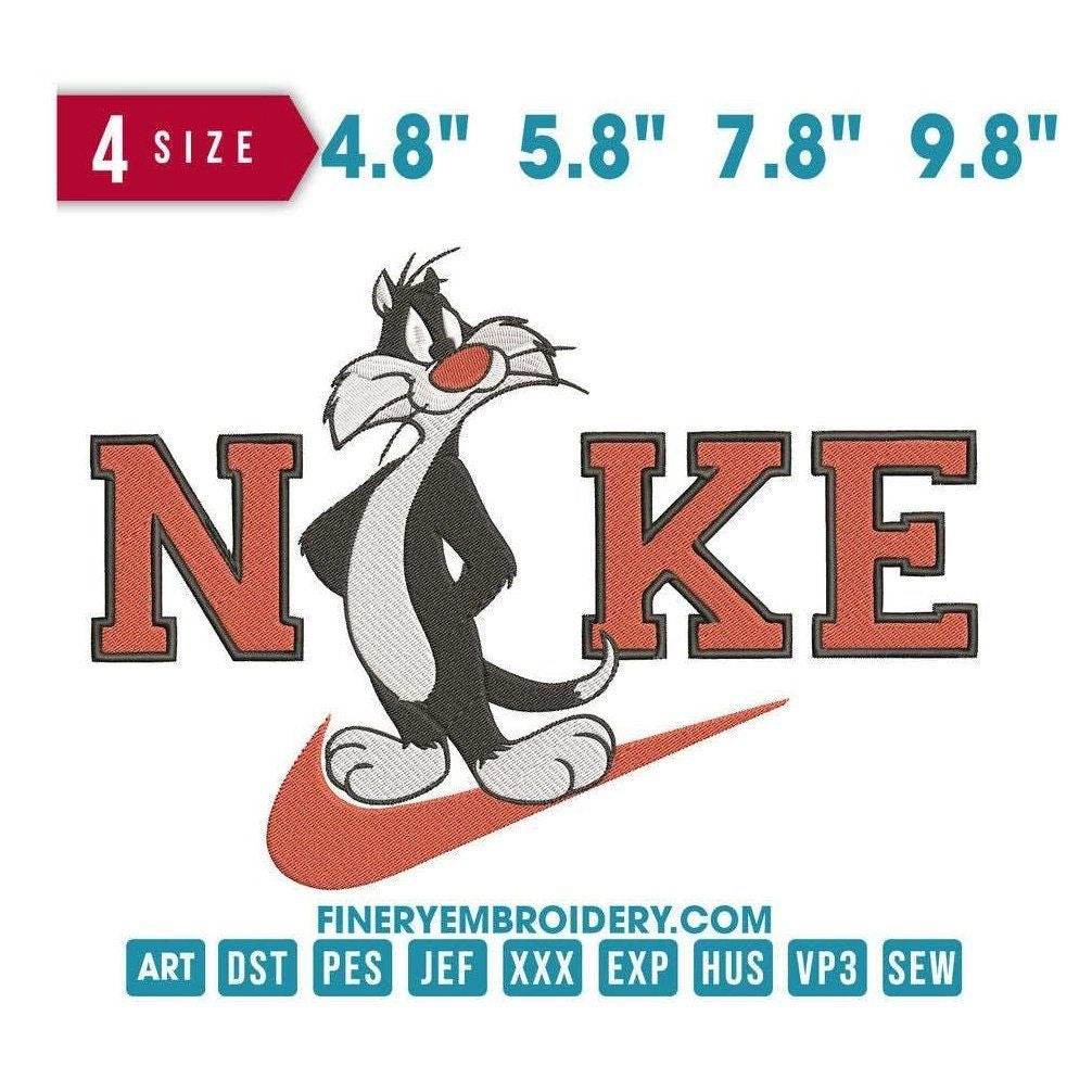 Nike Tweety and Sylvester - Embroidery Design