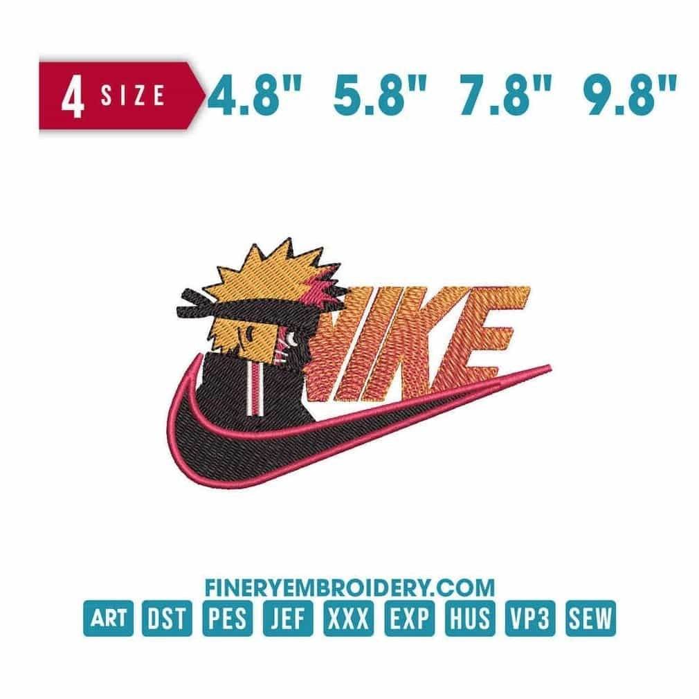Nike Uzumaki Naruto - Hatake Kakashi: Embroidery Design