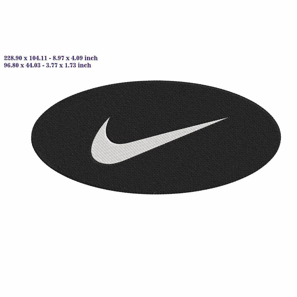 Nike elipse logo - Embroidery Design - Image 2