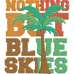 Nothing-but-Blue-Skies-Summertime - Embroidery Design - Image 2