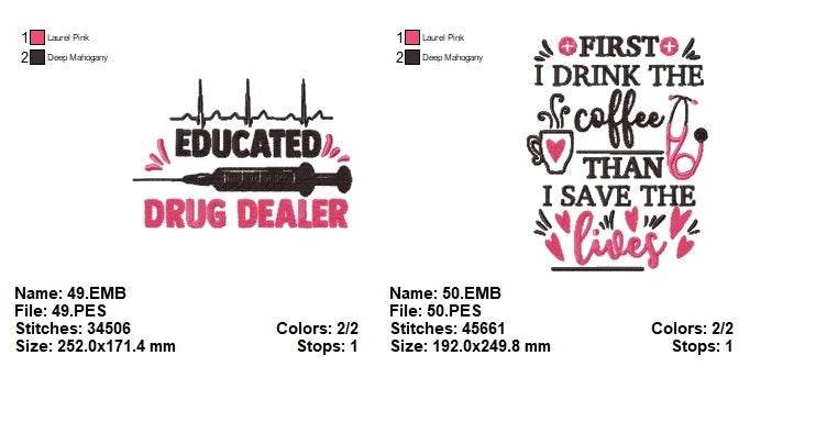 Nurses Collection 2 - Pack of 25 Designs - Embroidery Design - Image 6