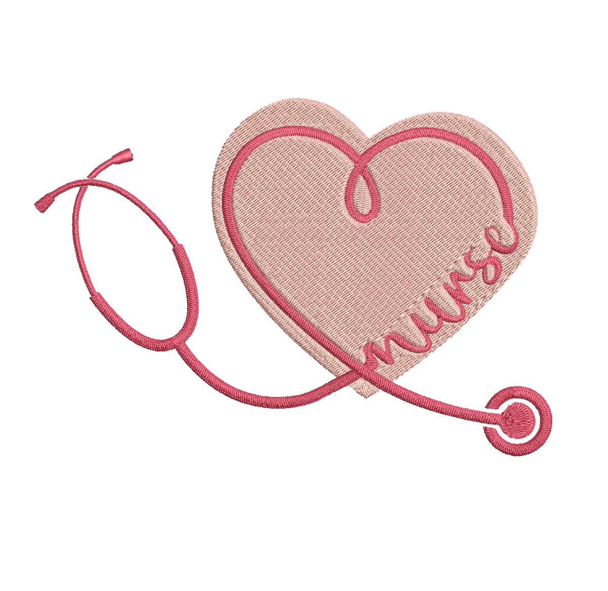 Nurses Stethoscope - Embroidery Design - Image 2