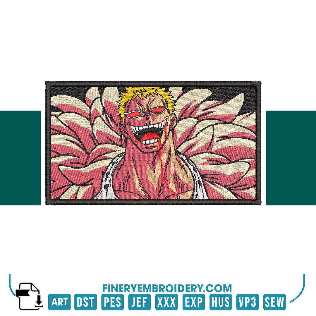 One Piece Doflamingo  - Anime - Embroidery Design - Image 2