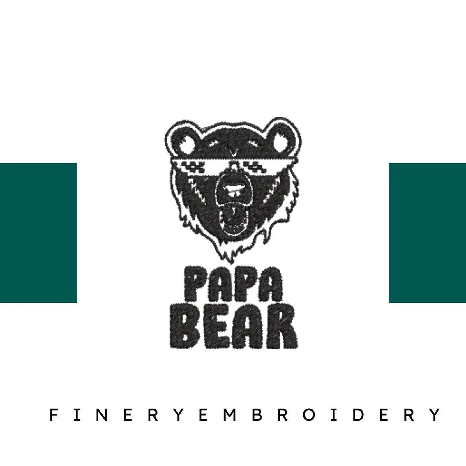 Papa-Bear - Father Embroidery Design