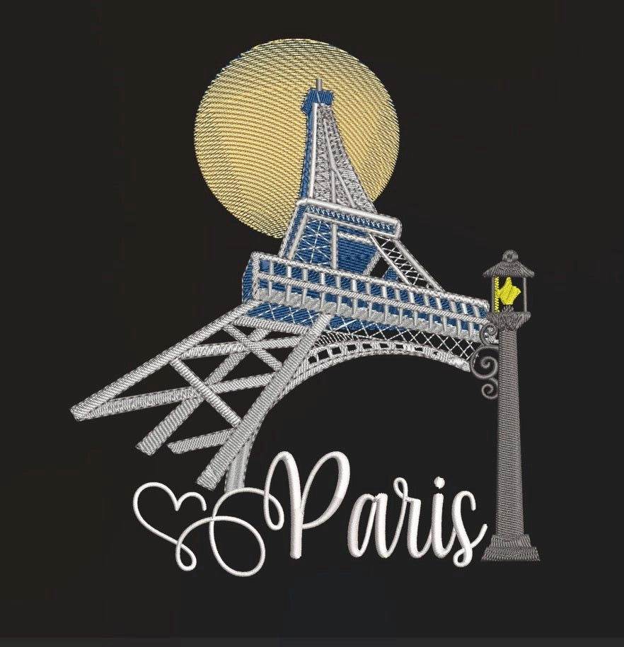 Paris Eiffel Tower : Embroidery Design - Image 3
