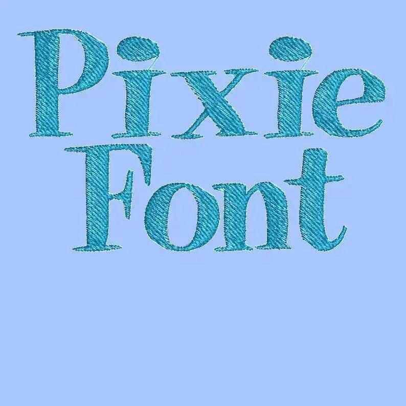 Pixie Embroidery alphabet Font Set - Image 2