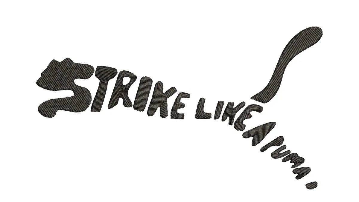 Puma logo - Strike like a Puma - Embroidery Design - Image 2