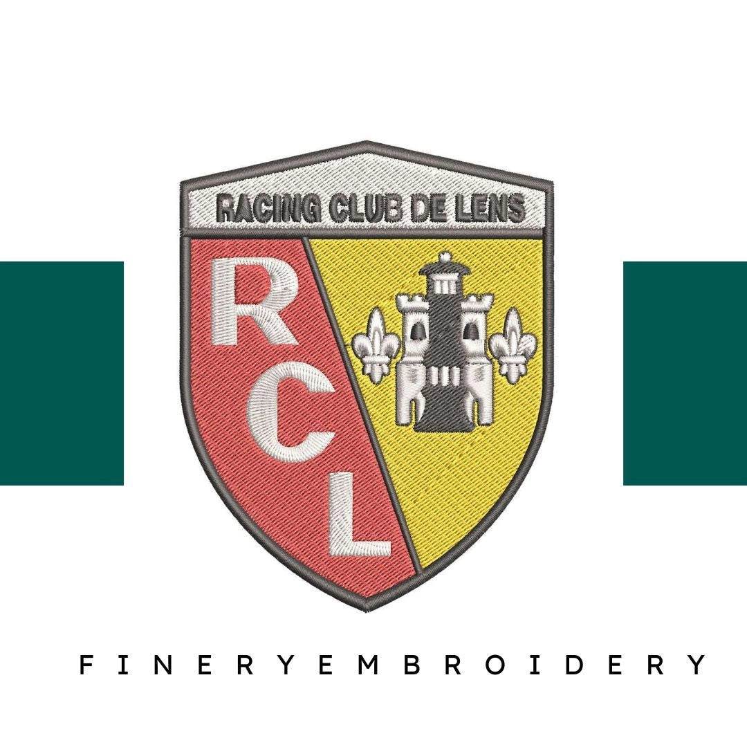 RC Lens Football Team: Embroidery Design